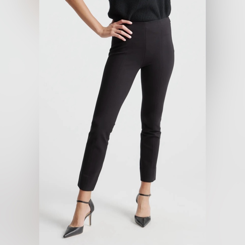 NWT Quince Ultra-Stretch Ponte Pintuck Ankle Pant